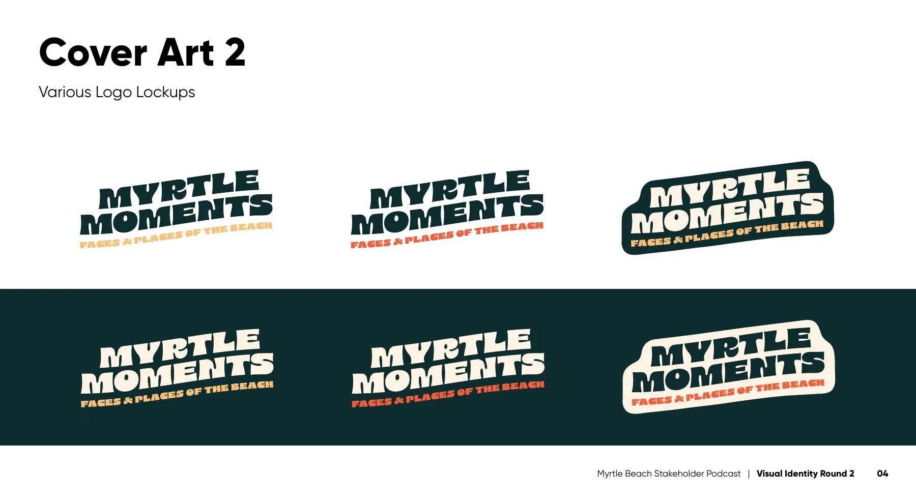 Myrtle Moments — logo lockup variations